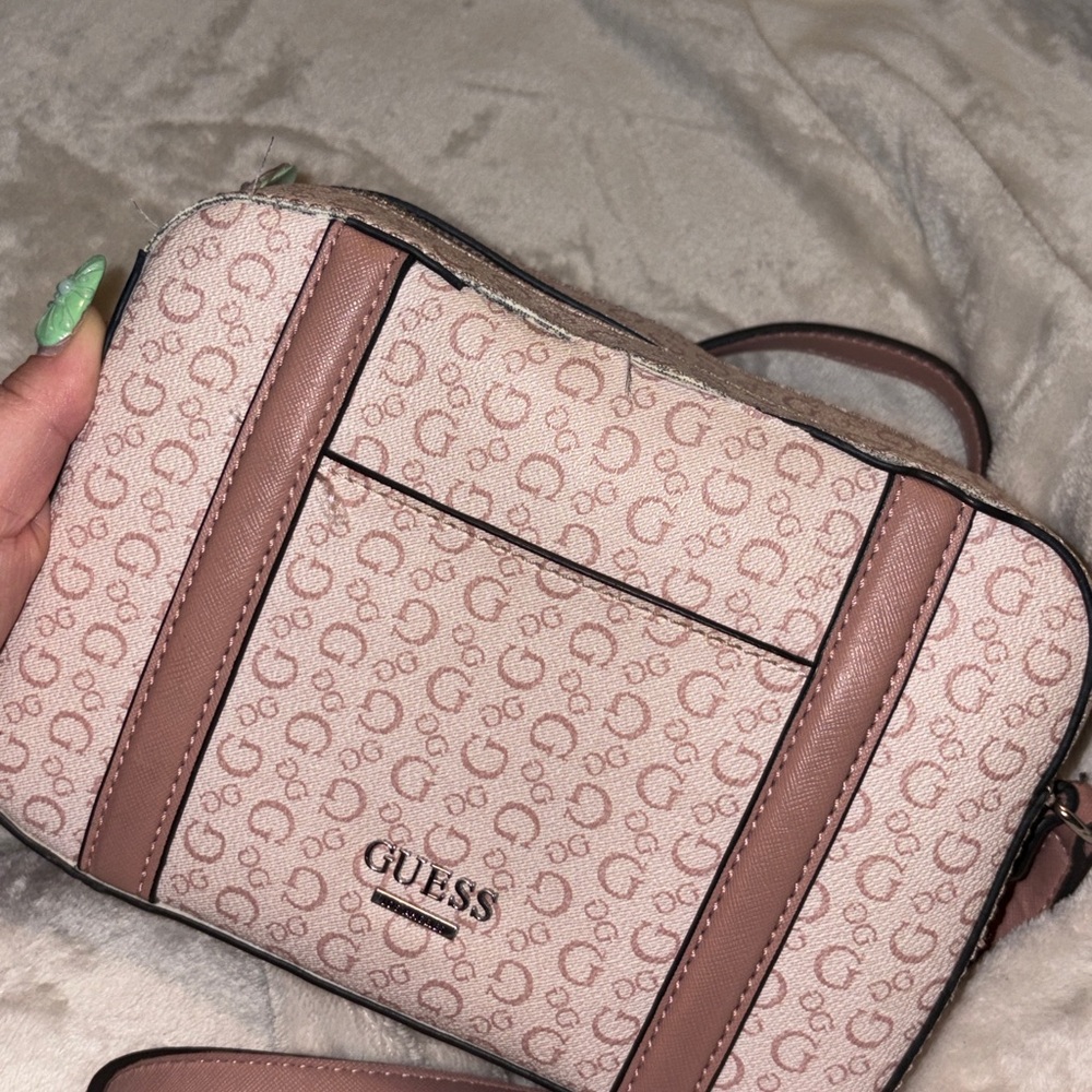 GUESS Beige and Brown Women's Bag
